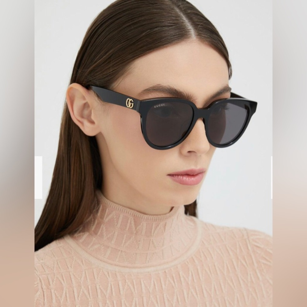 New - GUCCI Black Round Ladies Sunglasses
GG1002SK 002 56